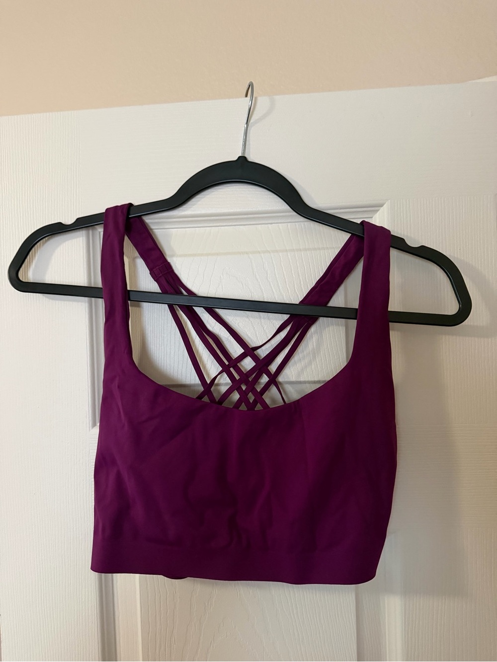 lululemon athletica Strappy Back Plunge Bralette - Plum